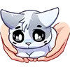 Sticker 😻 Бисквит и Ванилька @TgEmojis