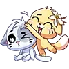Sticker 😵 Бисквит и Ванилька @TgEmojis