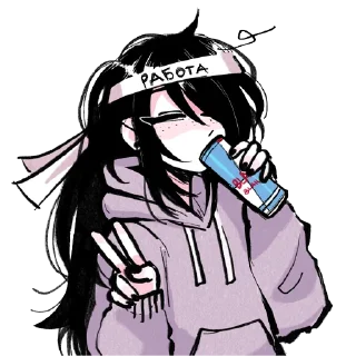 Telegram sticker 😎 Дьяволица 18+. Больше тут: @hentach_s:.