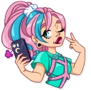 Video sticker 🤳 Pink Power