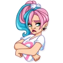 Sticker 😒 Pink Power