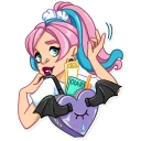 Telegram sticker 👋 Pink Power