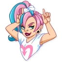 Telegram sticker 😈 Pink Power