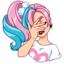 Telegram sticker 🤦 Pink Power