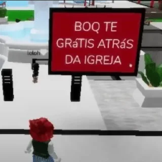 Telegram stiker 🍆 Plaquinhas do Roblox :: @fStikBot