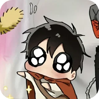 Telegram sticker 🤩 mori x ʙɪʀᴜ