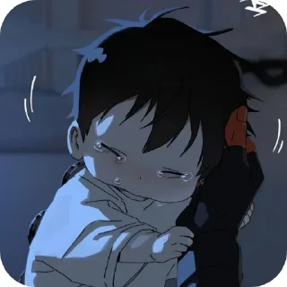 Telegram sticker 🥲 mori x ʙɪʀᴜ