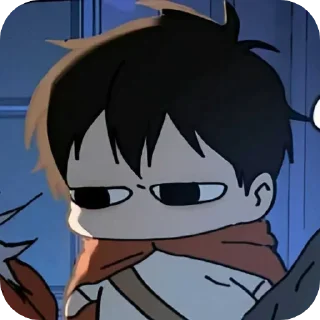 Telegram sticker 😑 mori x ʙɪʀᴜ