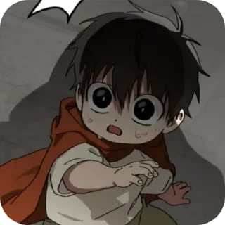 Telegram sticker 😨 mori x ʙɪʀᴜ