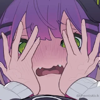 Telegram sticker 😅 Ahegao Ахегао @hentstick