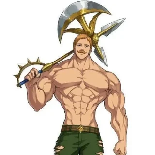Sticker 😠 escanor @cristian_bismarck_II