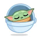 Video sticker 😴 Baby Yoda