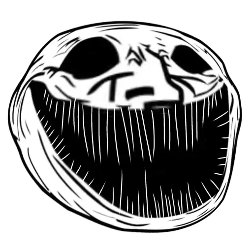 Telegram stiker 🤪 Trollface @MoiStikiBot