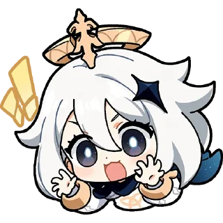 Telegram sticker 👻 Картины Паймон VIII | @genshin_impact_ru_off