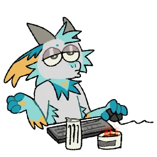 Sticker 💻 Fisher the Dragon