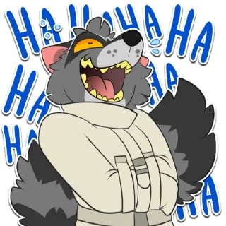 Telegram sticker 🤪 Big Gay 🦝