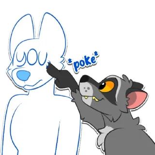 Video sticker 👉 Big Gay 🦝