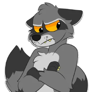 Video sticker 😠 Big Gay 🦝