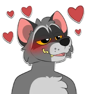 Video sticker 😍 Big Gay 🦝