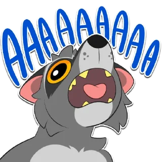 Sticker 🅰️ Big Gay 🦝