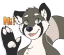 Sticker 👋 Silvy Grey Red Panda