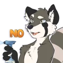 Video sticker 🚫 Silvy Grey Red Panda