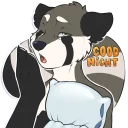 Telegram stiker 😴 Silvy Grey Red Panda