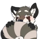 Telegram stiker ☺️ Silvy Grey Red Panda