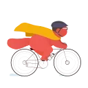 Telegram sticker 🚴 Animated stickers by @prowebster