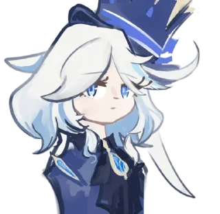 Telegram sticker 🤨 Furina🌊 @abyssofmelancholy