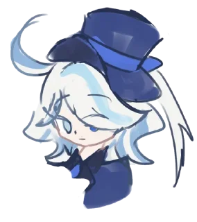 Telegram sticker 🤨 Furina🌊 @abyssofmelancholy