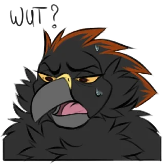 Telegram sticker 🤨 Silver! by @birbbirb00