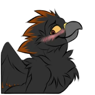 Telegram sticker 😊 Silver! by @birbbirb00