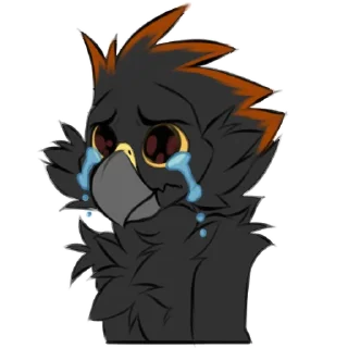 Sticker 😭 Silver! by @birbbirb00