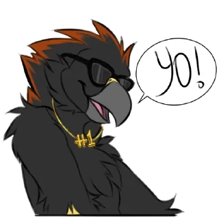 Video sticker 👋 Silver! by @birbbirb00