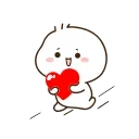 Телеграм стикер ❤️ 🧸Mochi ⸾ @HANGSEED𖨘