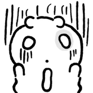 Telegram sticker ⭐ 찌글찌글 미니 눈멍냥이 @moe_sticker_bot