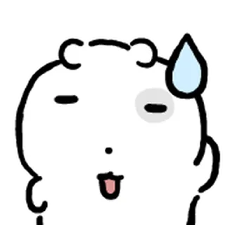 Telegram sticker ⭐ 찌글찌글 미니 눈멍냥이 @moe_sticker_bot