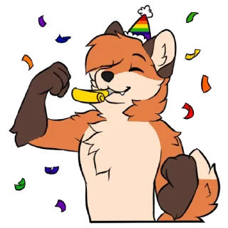 Video sticker 🥳 🍀 Lucky Fox 🦊 v1 @TheLuckyFox