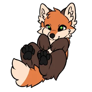 Telegram sticker ☺️ 🍀 Lucky Fox 🦊 v1 @TheLuckyFox