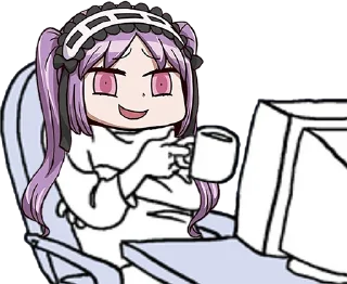 Телеграм стикер 😏 Stheno the best goddess