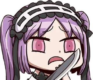Telegram sticker 🔪 Stheno the best goddess