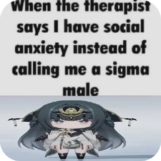 Telegram sticker 😢 Qu syndrome @Ravenuzis