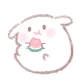 Telegram sticker 🍉 可爱兔