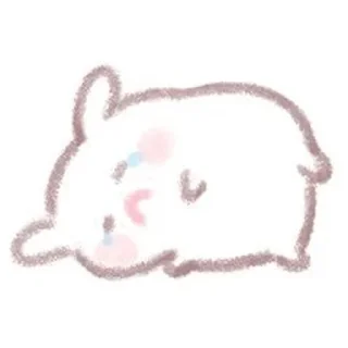 Telegram sticker 😭 可爱兔