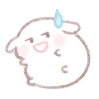 Telegram sticker 😅 可爱兔