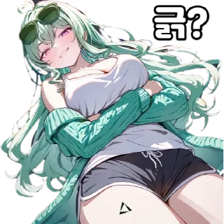 Telegram sticker 😅 edgeX MARU girl