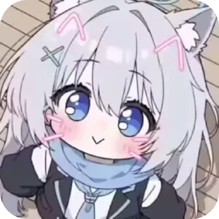 Telegram stiker 💇 白子の可爱表情包库 @xinaxinachai