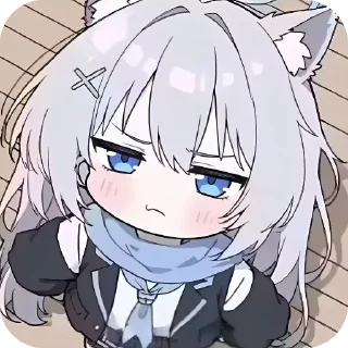 Video sticker 💇 白子の可爱表情包库 @xinaxinachai