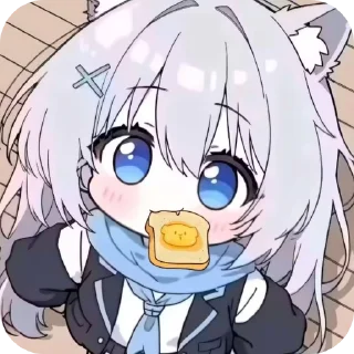 Video sticker 💇 白子の可爱表情包库 @xinaxinachai